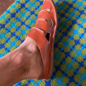 Custom leather slippers